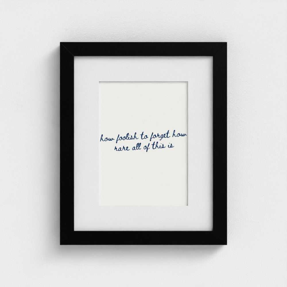 How Foolish To Forget