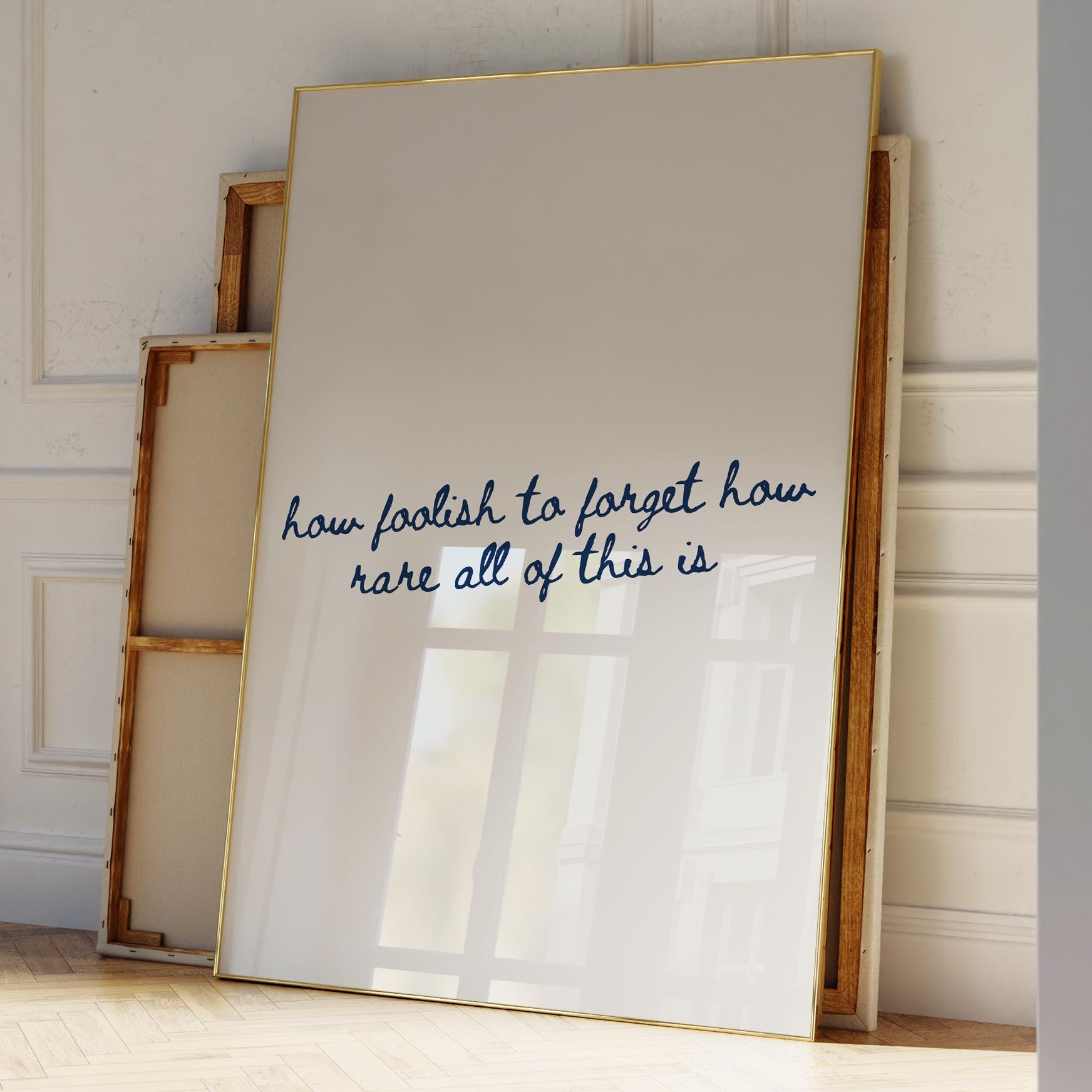 How Foolish To Forget | Minimalist Inspirational Quote Wall Art | UNFRAMED